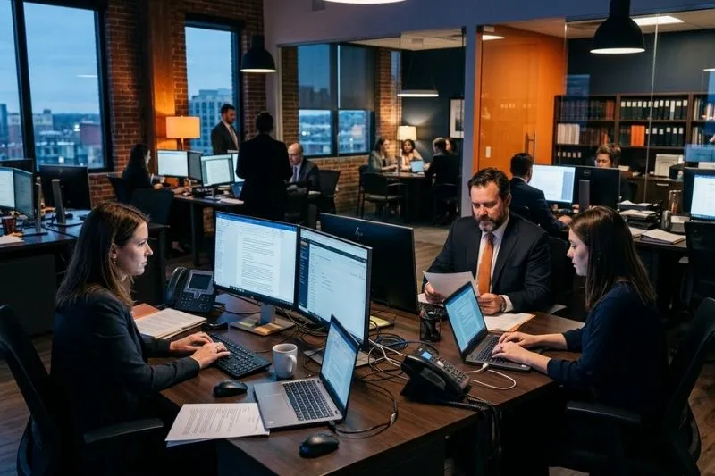 legal office using business technology