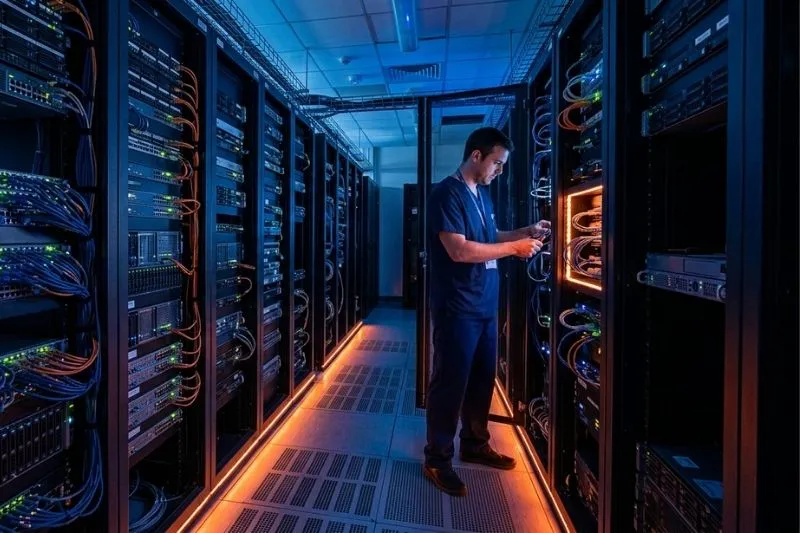 server room in a hospital