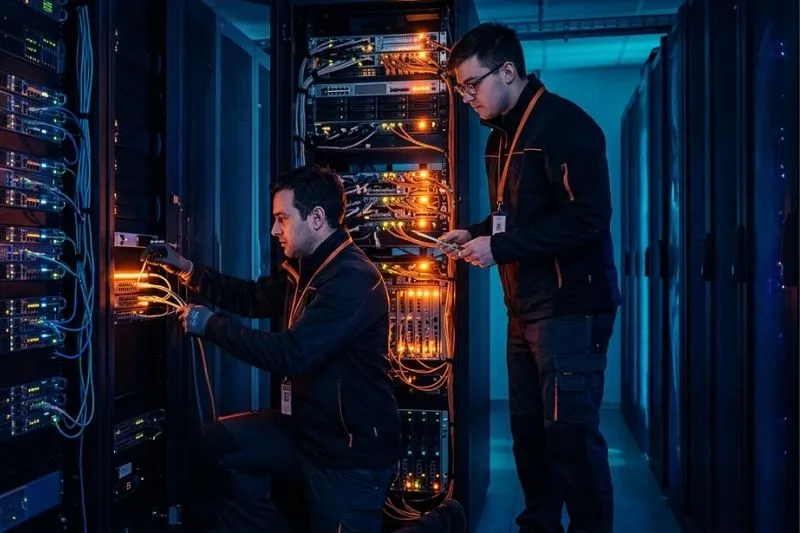 outsourced it technicians on site